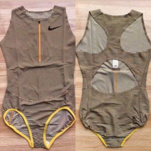 Nike womens speed suit dark brown black